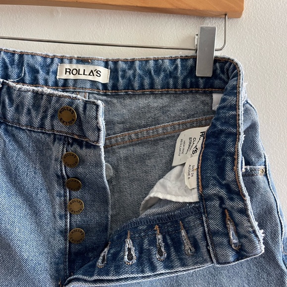 ROLLA’S Size 24 Classic Straight High Rise Regular Fit Denim Jeans - Picture 13 of 16